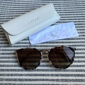 Covry Maia Beige Elevated Fit Sunglasses w/ Polarized Lenses